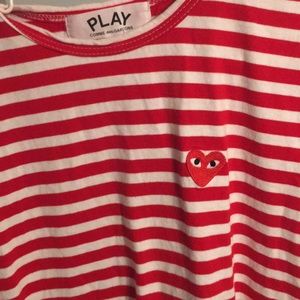 CDG striped tee